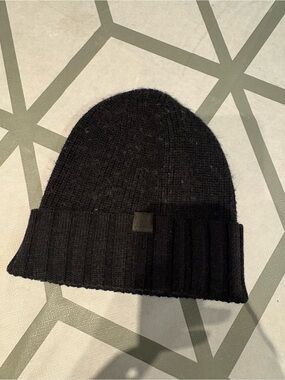 Bench Black Ribbed Knit Beanie